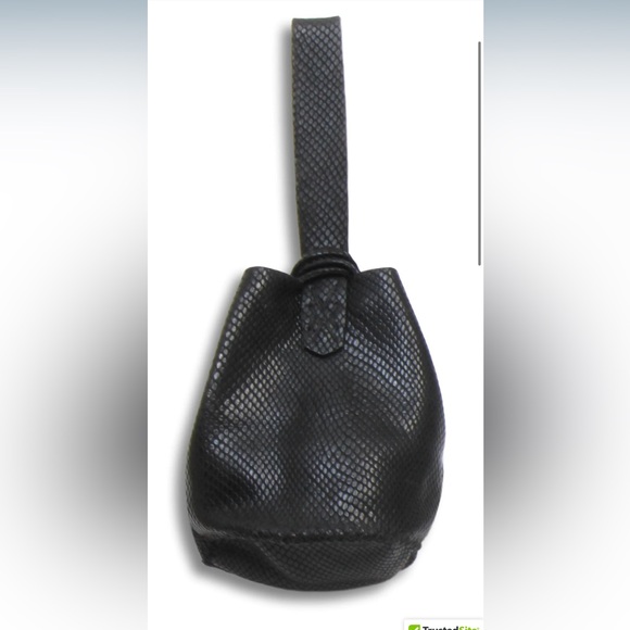 volta Handbags - VOLTA Atelier Navigli Upcycled Leather Snakeskin Embossed Bag.